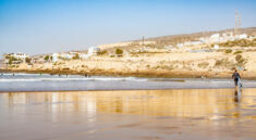 Plage de Taghazout au Maroc